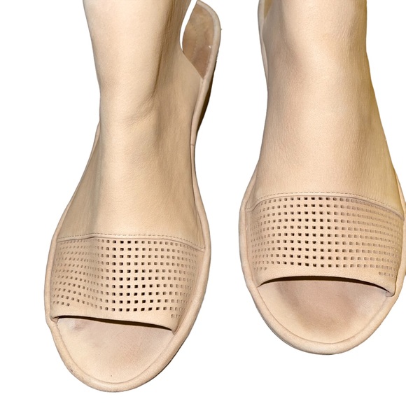Unstructured By Clark’s Wynnmere Abie Tan Sand Nubuck Wedge Open Toe Comfort 8 - Picture 3 of 9